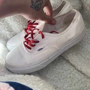 Size 6.5 white vans